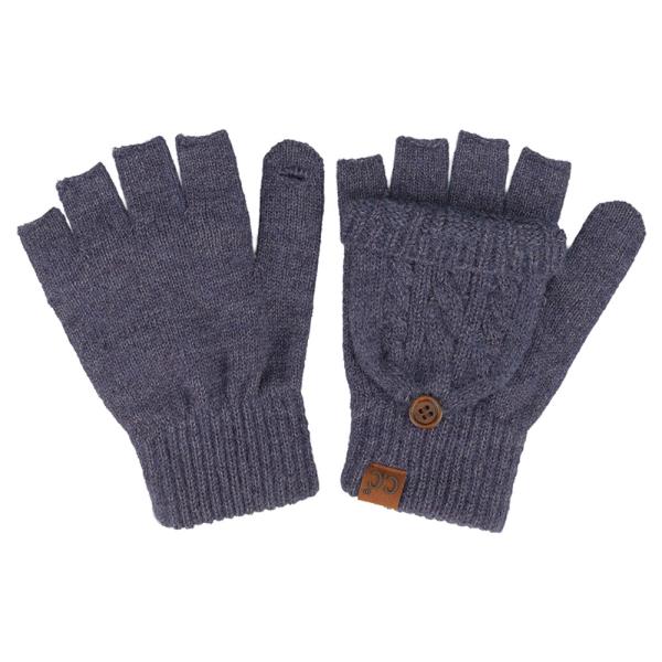 CC CABLE PATTERN CONVERTIBLE FLIPS MITTEN