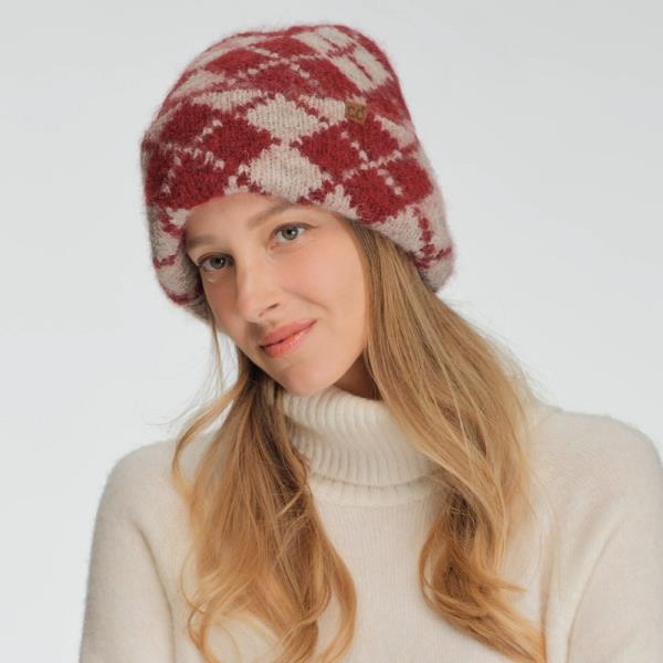 CC ARGYLE CUFF BEANIE