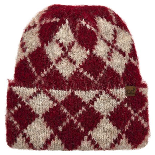 CC ARGYLE CUFF BEANIE