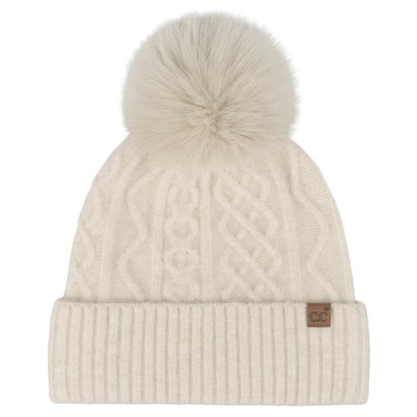 CC POM POM BEANIE HAT