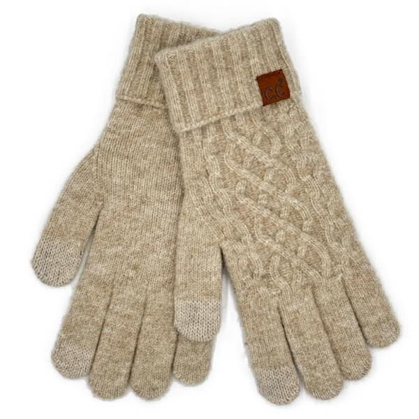 CC CABLE KNIT GLOVE