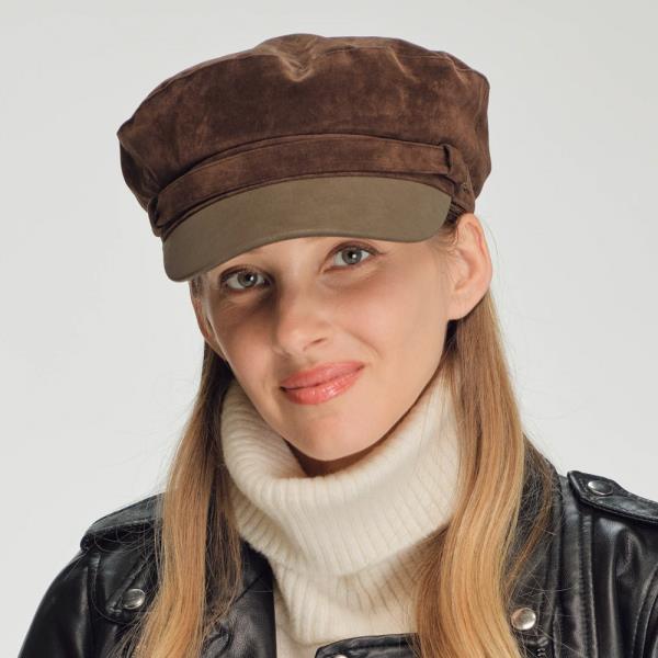 CC FAUX SUEDE FISHERMAN`S CAP