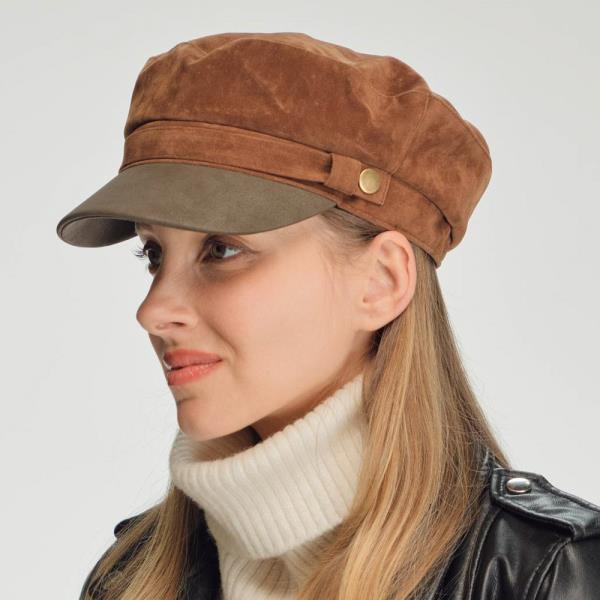 CC FAUX SUEDE FISHERMAN`S CAP