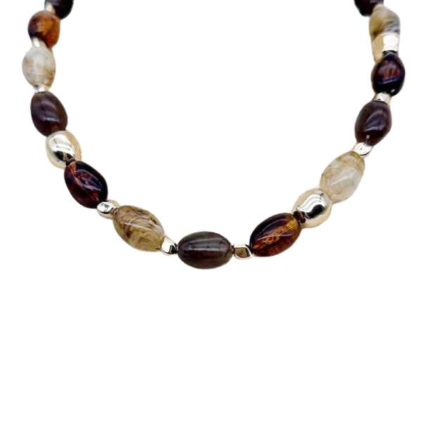 ACETATE MIXED BEAD NECKLACE