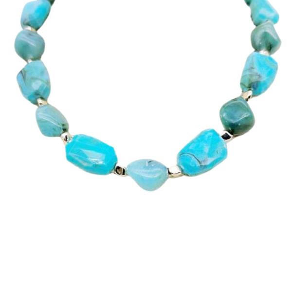 MARBLE MIXED BEAD NECKLACE