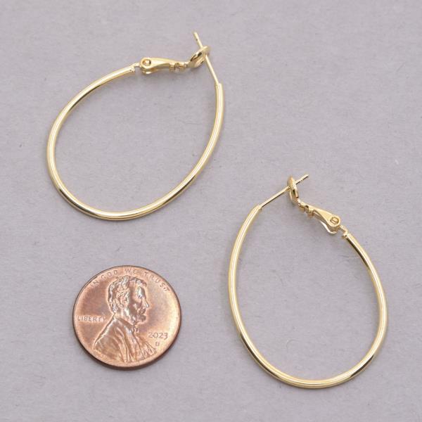14K GOLD DIPPED TEARDROP EARRING