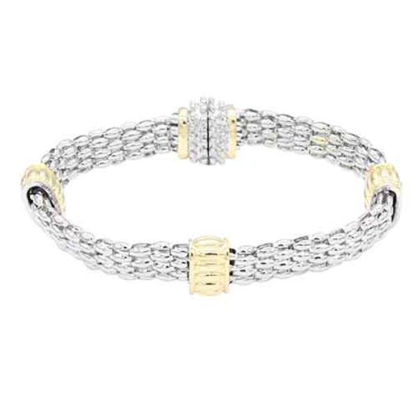 TWO TONE METAL BRACELET