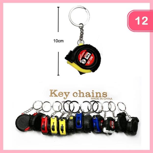 MEASURING TAPE KEYCHAIN (12 UNITS)