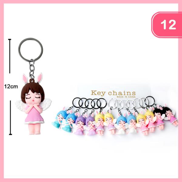 CUTE ANIMAL KEYCHAIN (12 UNITS)