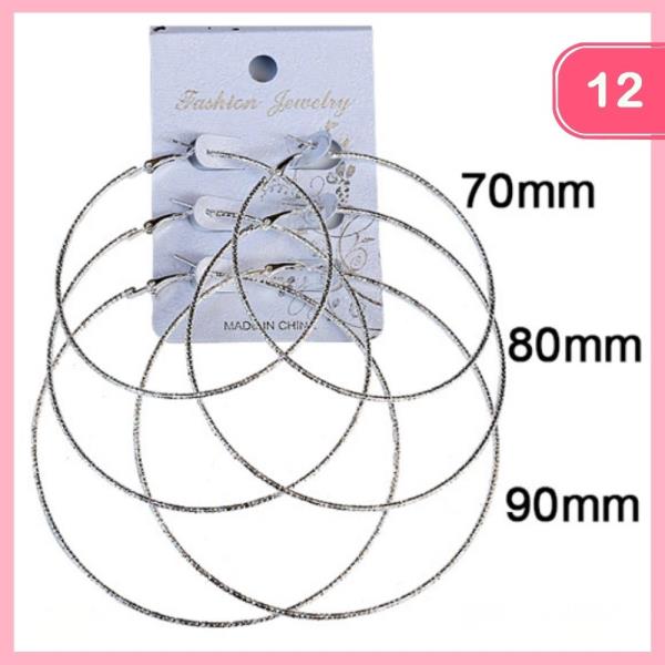 HOOP EARRING SET (12 UNITS)