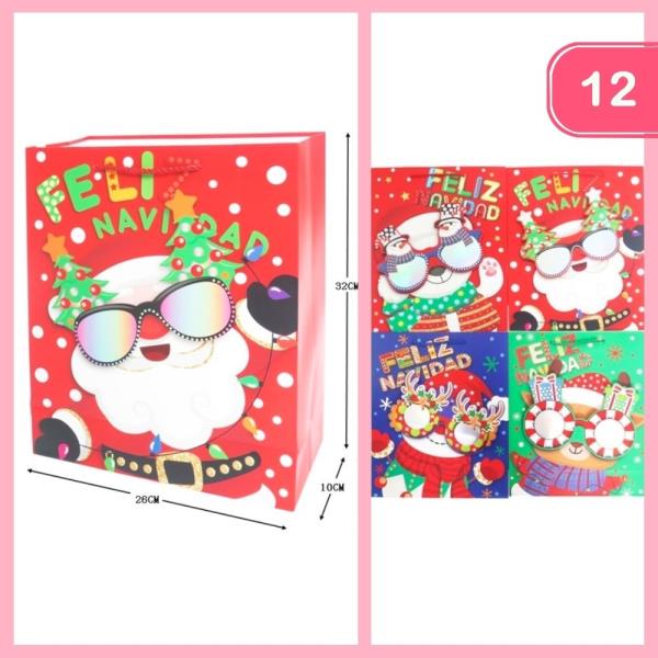 3D CHRISTMAS GIFT BAG (12 UNITS)