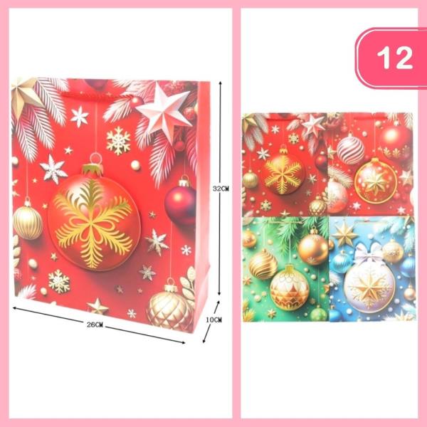 3D CHRISTMAS GIFT BAG (12 UNITS)