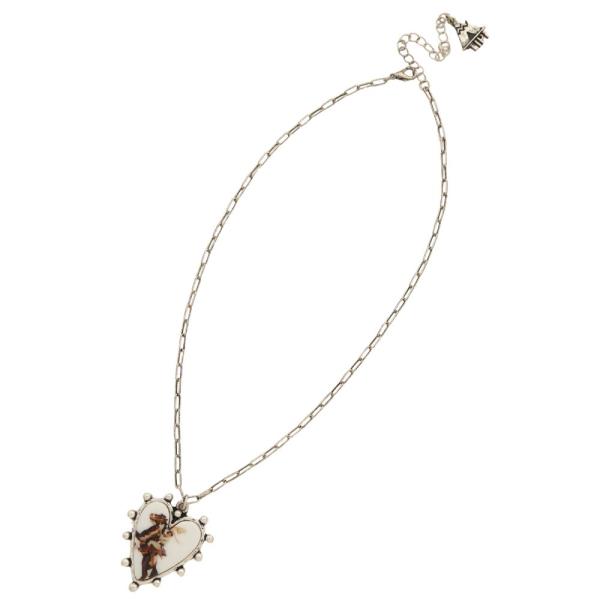 WESTERN HEART PENDANT NECKLACE