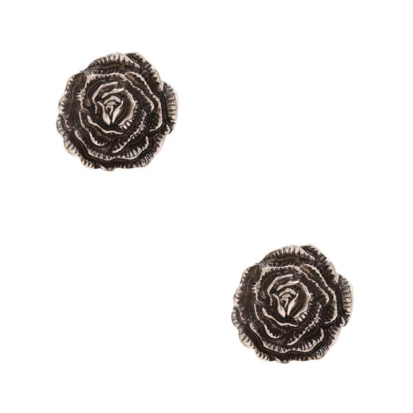 RUSTIC FLOWER POST EARRING
