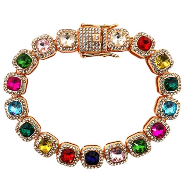 CRYSTAL STONE CHAIN BRACELET