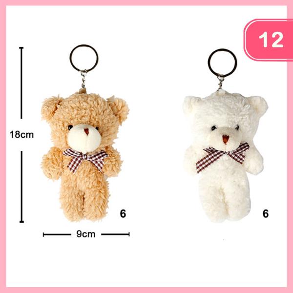 TEDDY BEAR KEYCHAIN (12 UNITS)