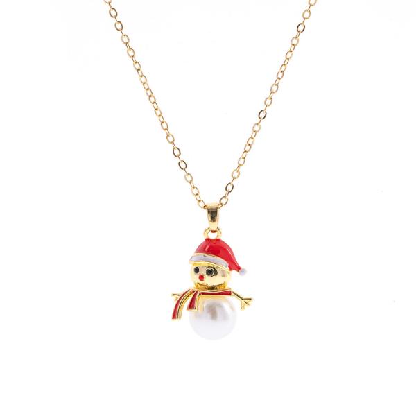 SNOWMAN PEARL NECKLACE