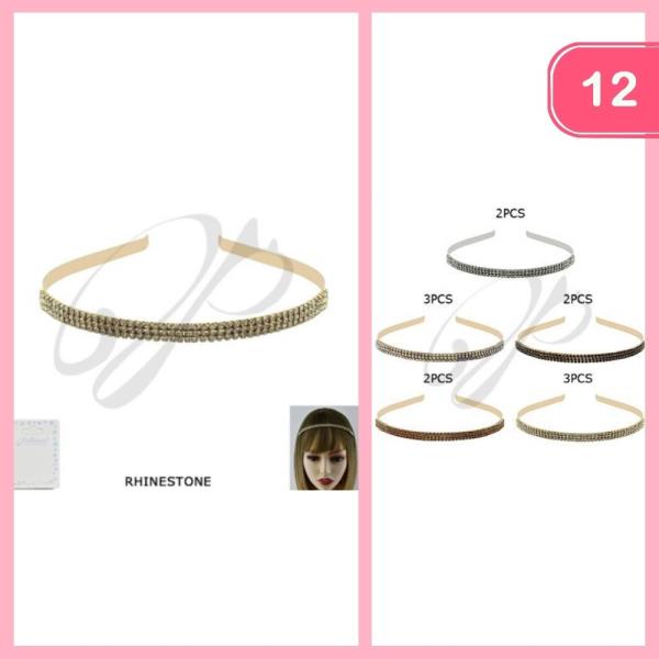 RHINESTONE HEADBAND (12 UNITS)
