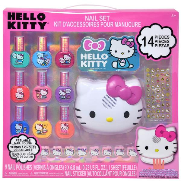 HELLO KITTY NAIL SET W DECORATIONS