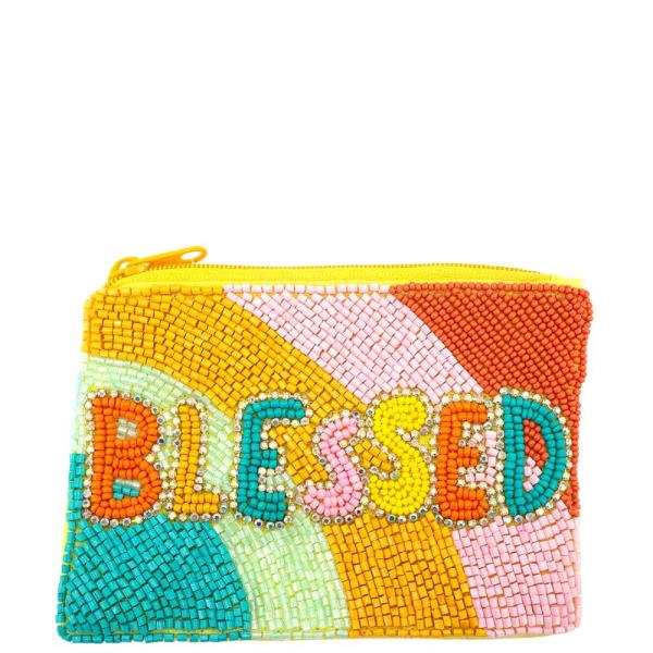 "BLESSED" COIN  BAG