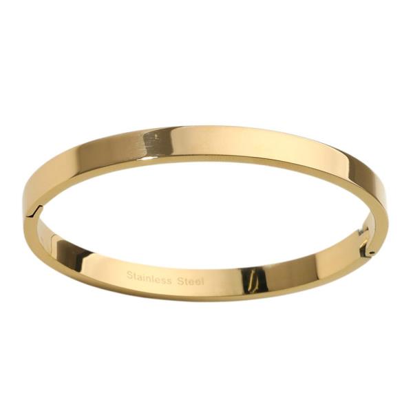 SOLID STAINLESS STEEL BANGLE BRACELET