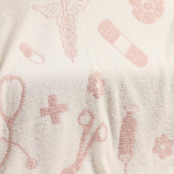 MEDICAL SYMBOLS PATTERN LUXURY SOFT THROW BLANKET