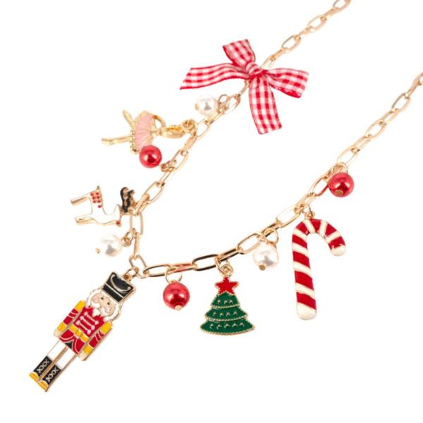 CHRISTMAS THEME CHARM NECKLACE