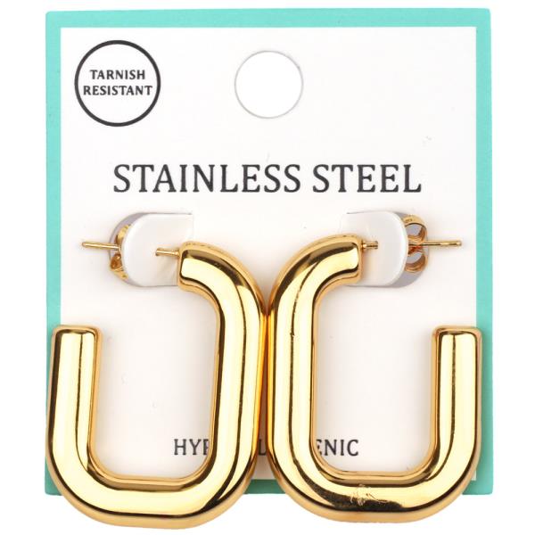 METAL STAINLESS HOOP EARRING