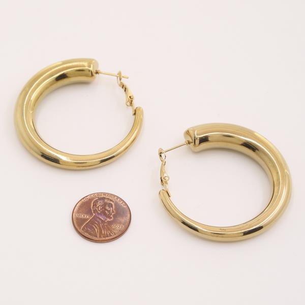 METAL STAINLESS HOOP EARRING