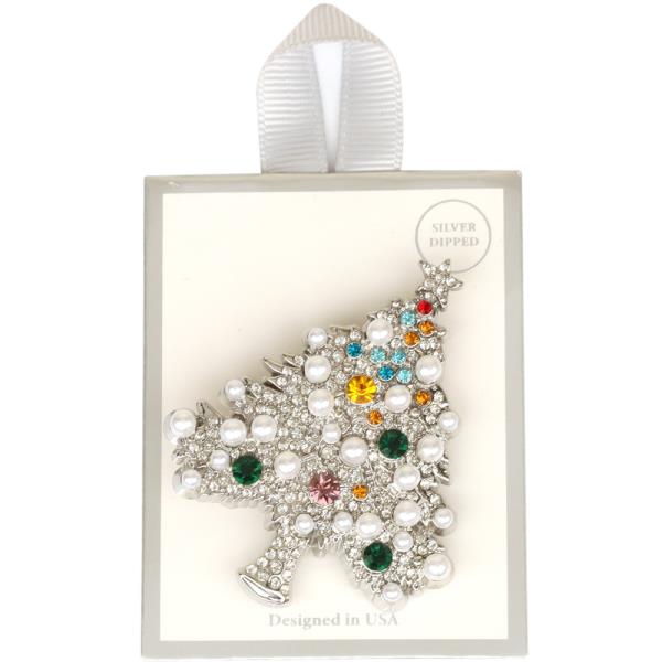 CHRISTMAS TREE BROOCH PIN