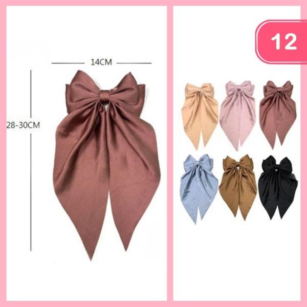 LONG TAIL HAIR BOW (12 UNITS)