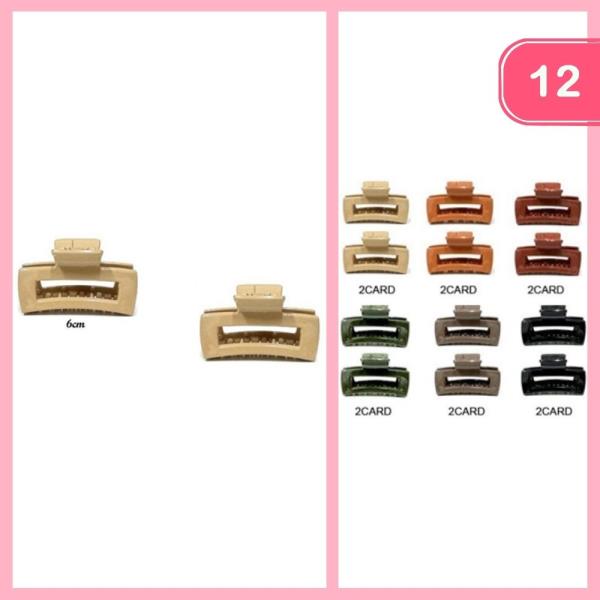 2PC SET HAIR CLAW CLIP (12 UNITS)