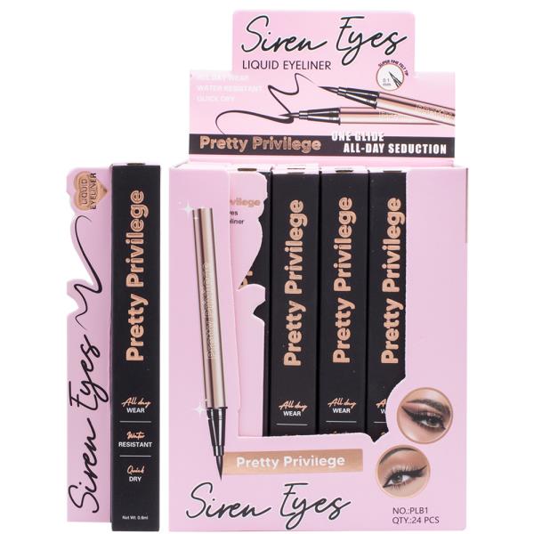 PRETTY PRIVILEGE SIREN EYES LIQUID EYELINER (24 UNITS)