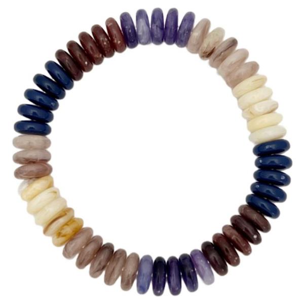 DISC BEAD STRETCH BRACELET