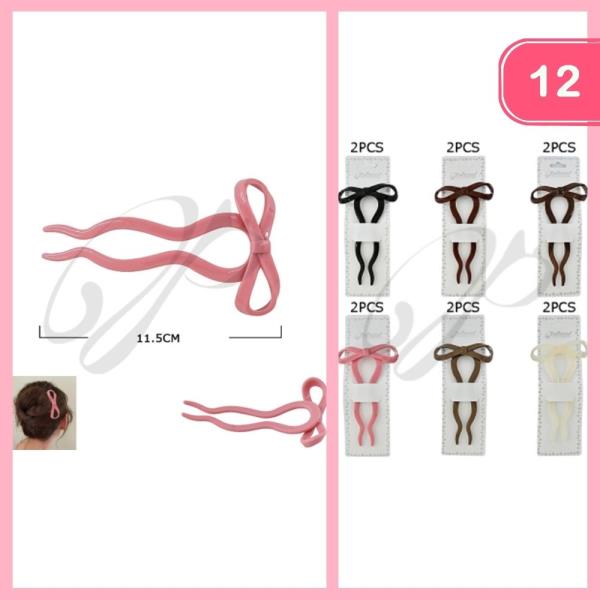 BOW HAIR PIN (12 UNITS)