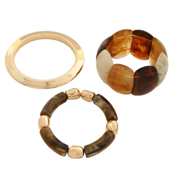ACETATE MULTI COLOR BRACELET SET