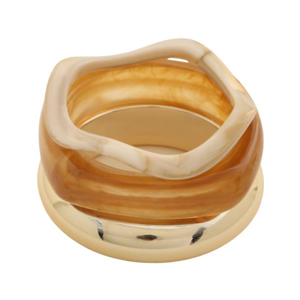 RESIN WAVY BANGLE BRACELET SET