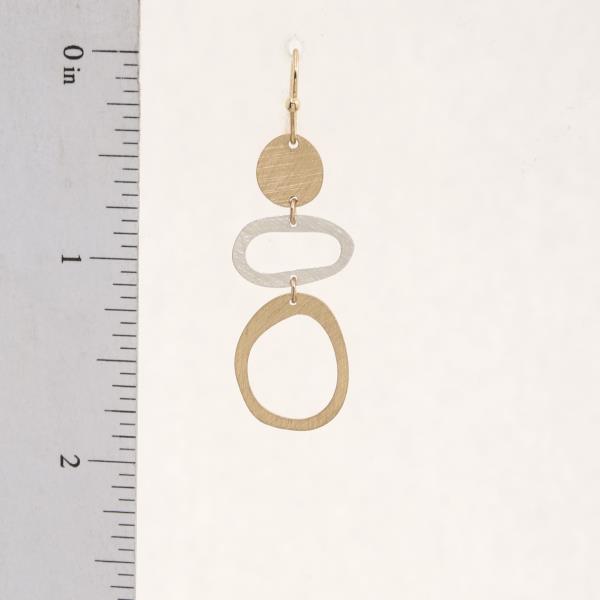 MULTI COLOR MULTI SHAPE DANGLE EARRING