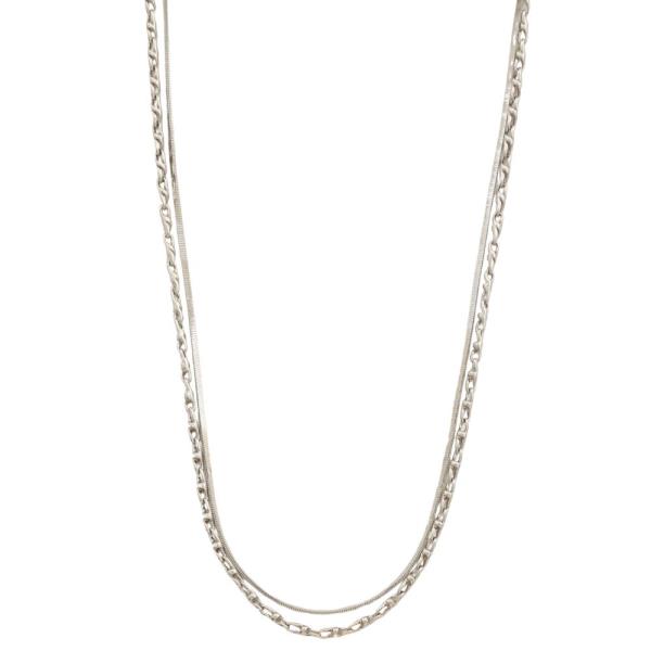 SODAJO CHAIN LAYERED GOLD DIPPED EARRING