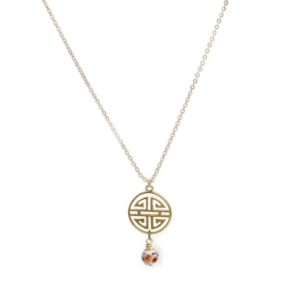 FOUR BLESSING WITH FLOWER NECKLACE