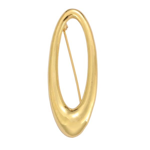 OVAL SHAPE PIN BROOCH