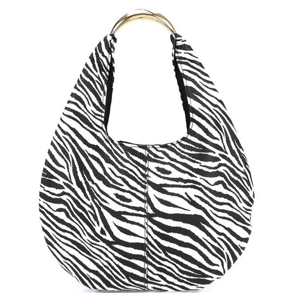 ZEBRA PRINT HOBO BAG