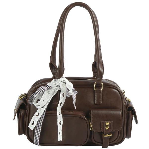 SMOOTH STYLISH HANDLE SATCHEL BAG