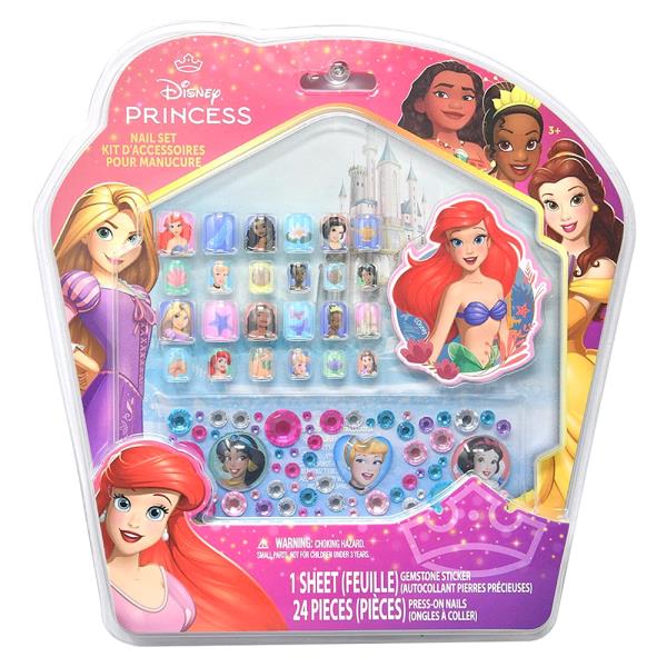 PRINCESS PRESS ON NAIL ART SET