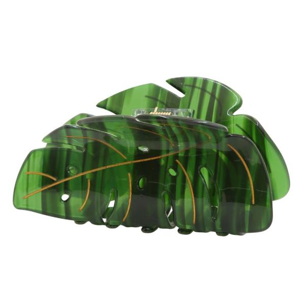 TROPICAL LEAF CLAW HAIR CLIP
