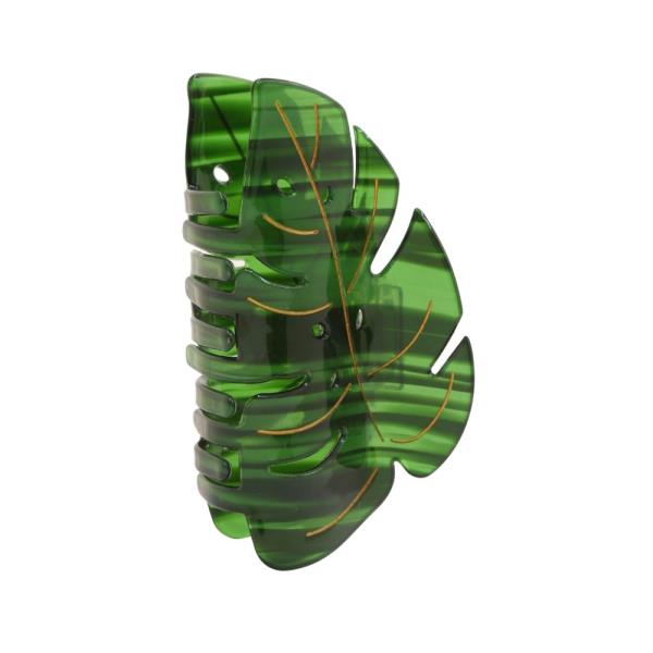 TROPICAL LEAF CLAW HAIR CLIP