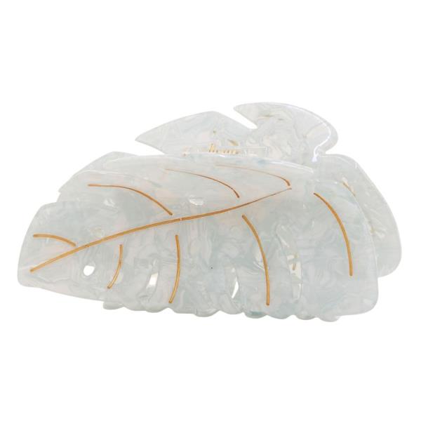 TROPICAL LEAF CLAW HAIR CLIP