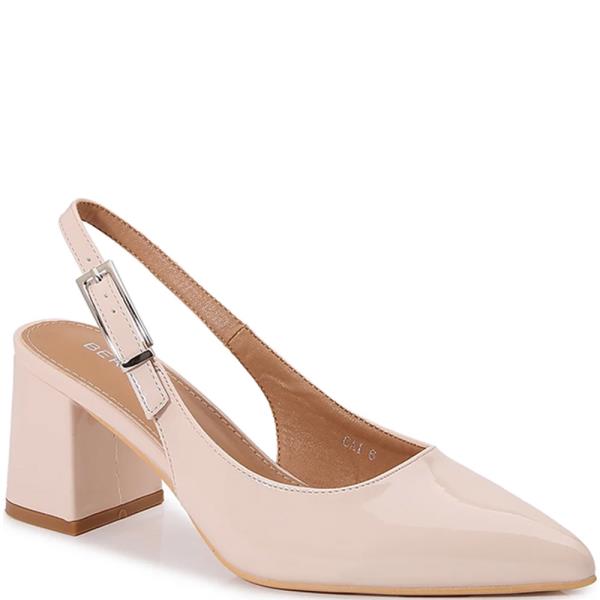 THICK CHUNKY MID HEEL SLINGBACK