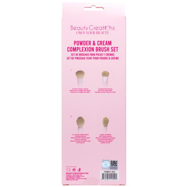 BEAUTY CREATIONS POWDER AND CREAM COMPLEXION BRUSH SET (12 UNITS)