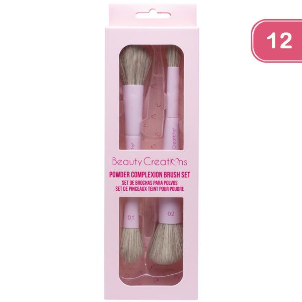 BEAUTY CREATIONS POWDER COMPLEXION BRUSH SET (12 UNITS)